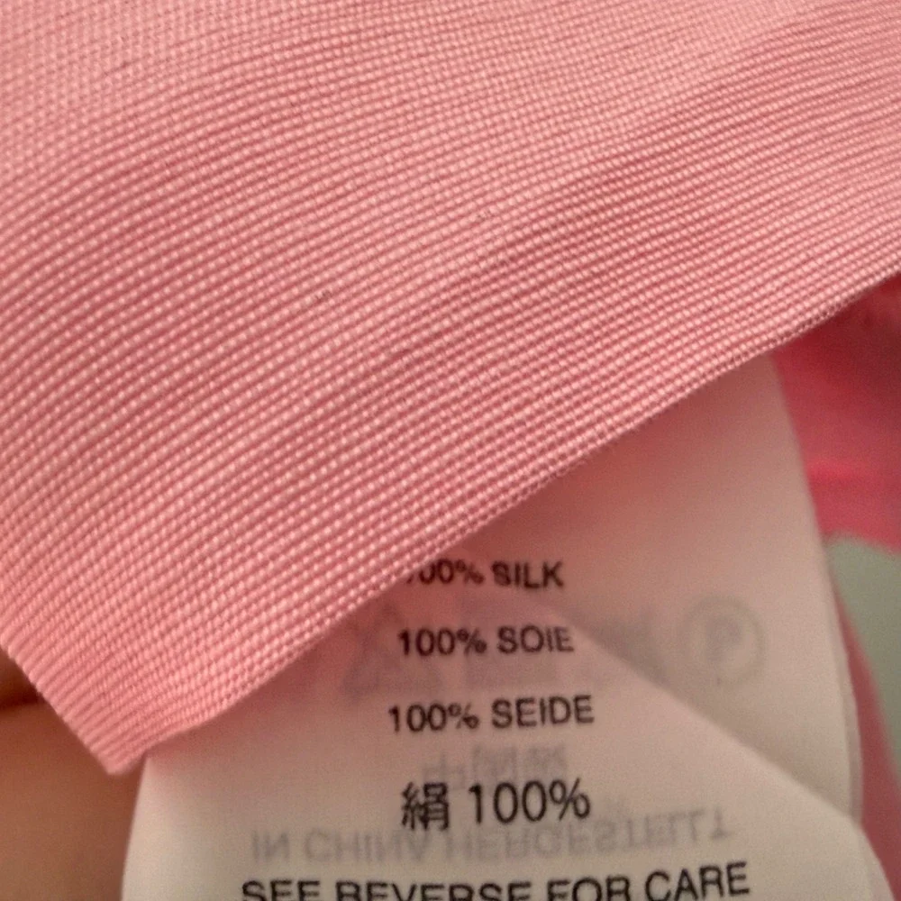 J Crew 100% Silk Blouse Womens 0 Pink Off Shoulder Coquette Feminine Romantic